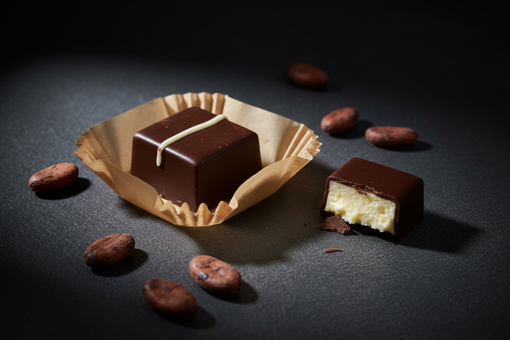 70% Dark Chocolate White Ganache
