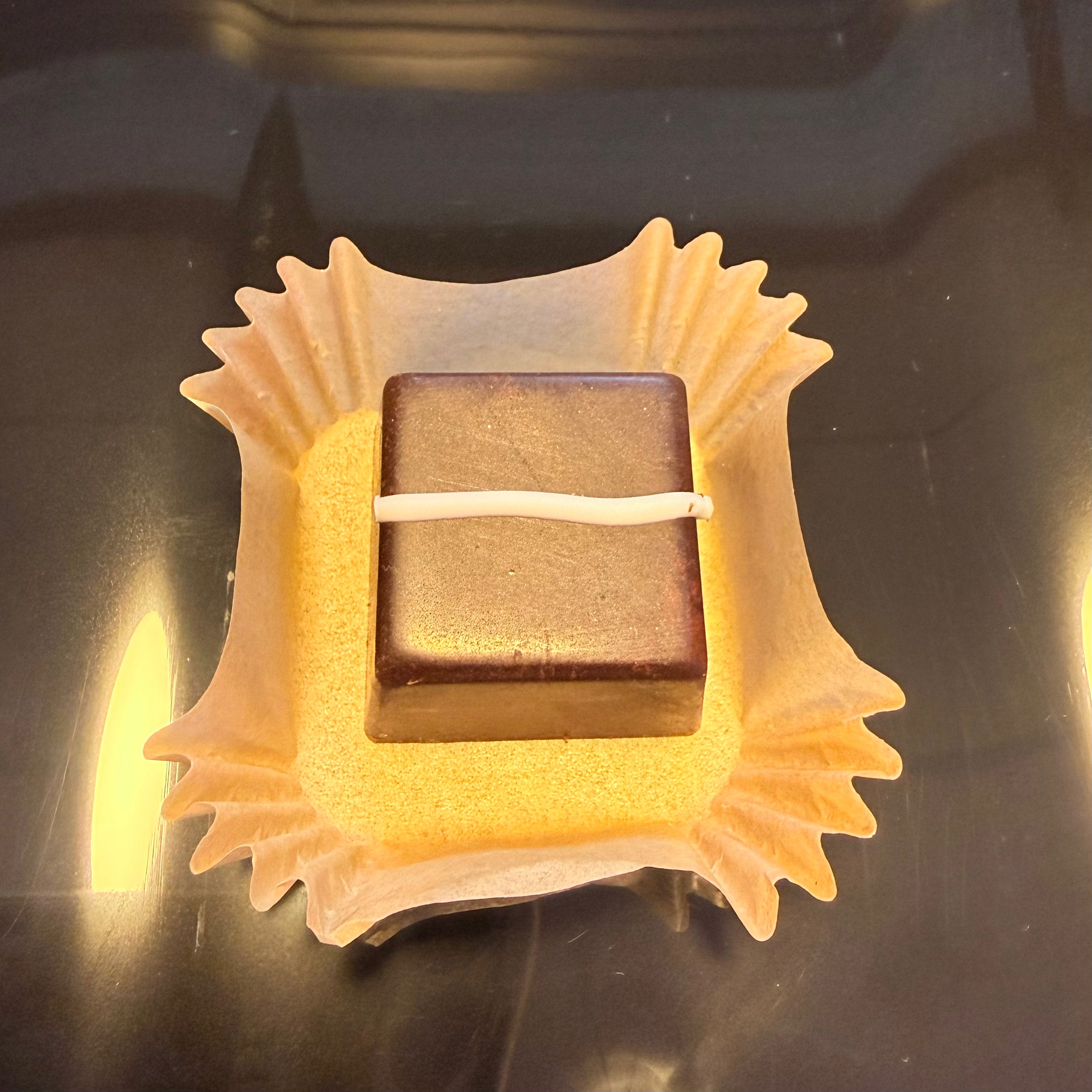 70% dark chocolate  fill with white chocolate ganache