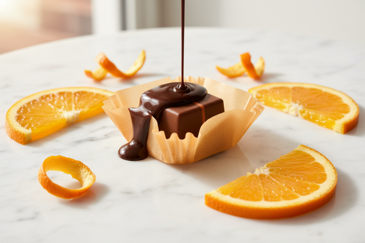 Orange Peel White Chocolate Ganache
